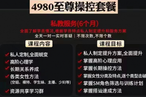 YP实战教学 推特东哥4980至尊操控套餐