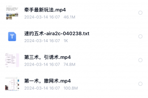 魅男新版《撩术》《速约五术》《NLP大脑升维》三套合集（无水印）