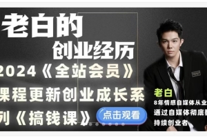 老白《搞钱实战课》