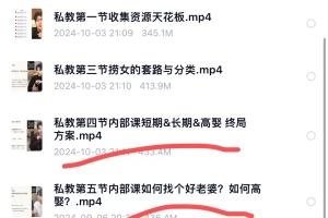 梵公子2024私教5集